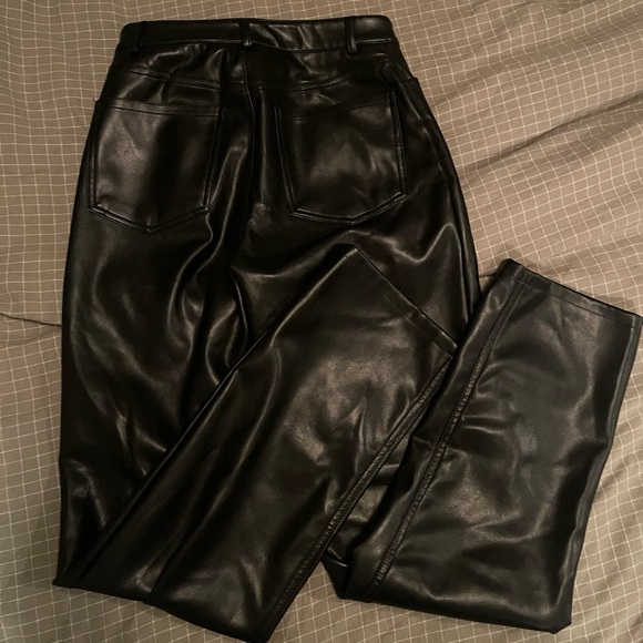 Gisele Faux Leather Straight Leg Pants - Picture 4 of 5